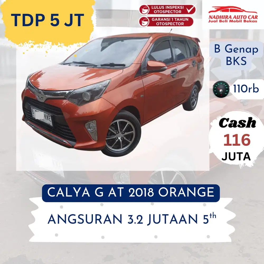 DP Cuma 5 Juta Calya G AT 2018 Orange