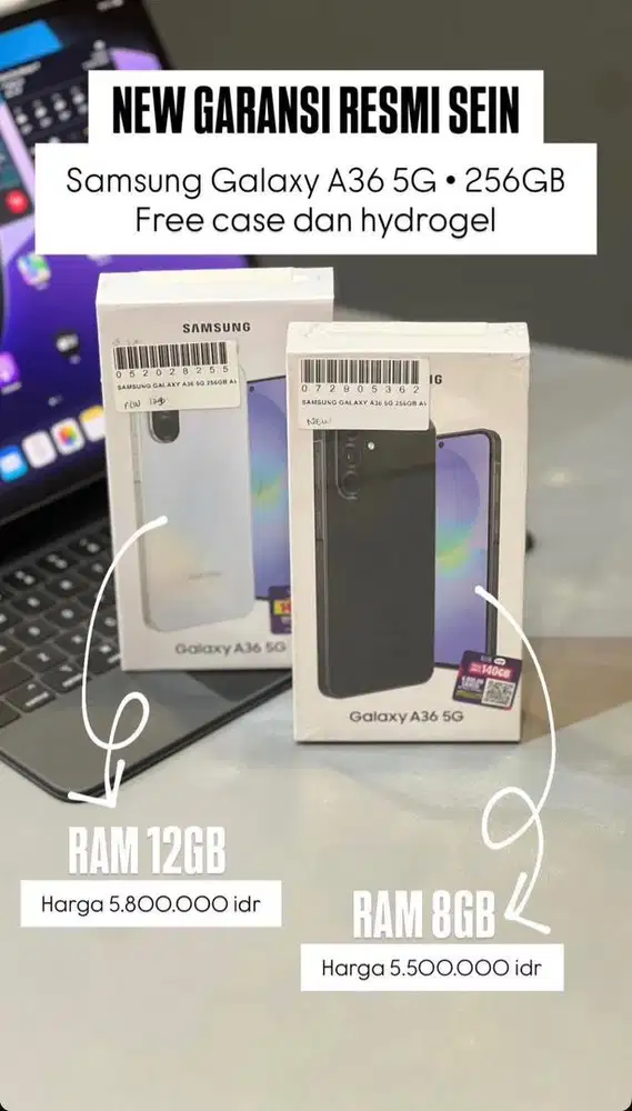Samsung A36 new garansi resmi 1 tahun