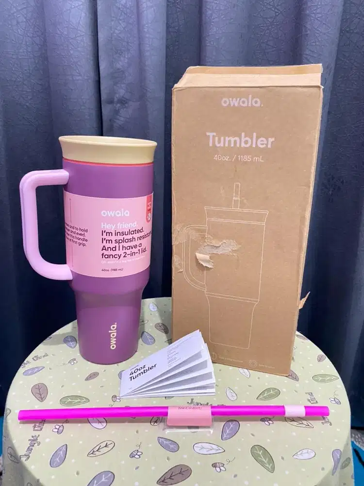 Tumbler Owala 40oz Smell The Roses Original