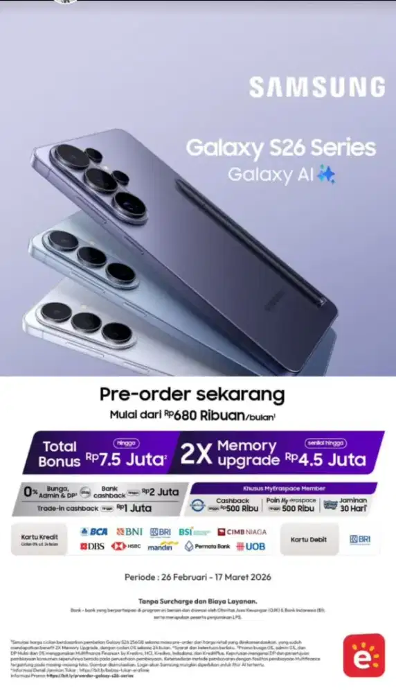 Pre Order Samsung Galaxy S26 Series