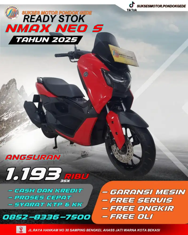 YAMAHA NMAX NEO S TAHUN 2025 SYARAT KREDIT MUDAH PROSES CEPAT