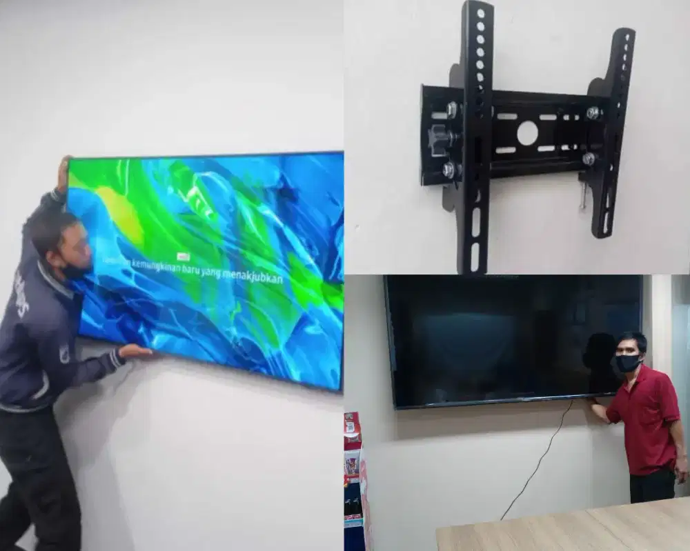 Braket +pasang atau jasa pasang terima rapih breket bracket led tv