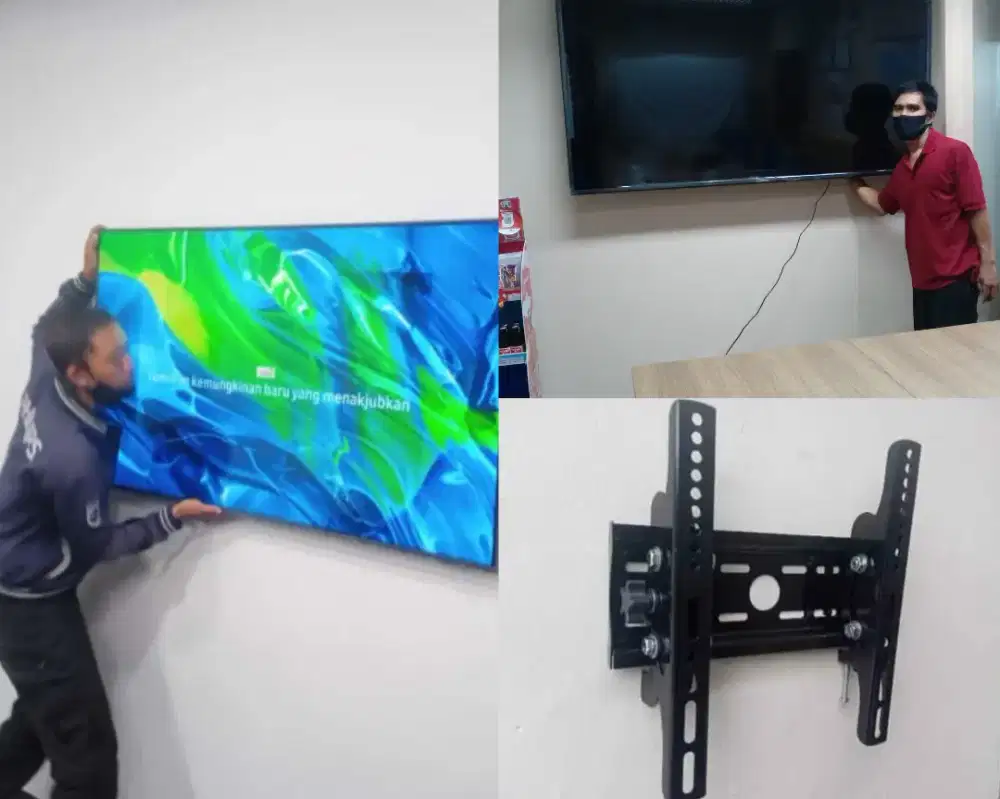 Braket +pasang atau jasa pasang terima rapih breket bracket led tv