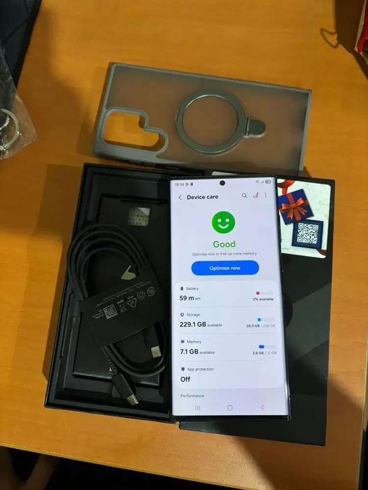 Samsung S22 Ultra full set muluss beacukai