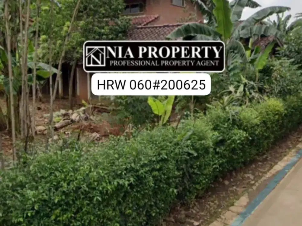 TERMURAH : KAVLING TANAH & BANGUNAN POSISI HOOK, DI DEKAT STASIUN LRT HARJAMUKTI DI CIBUBUR