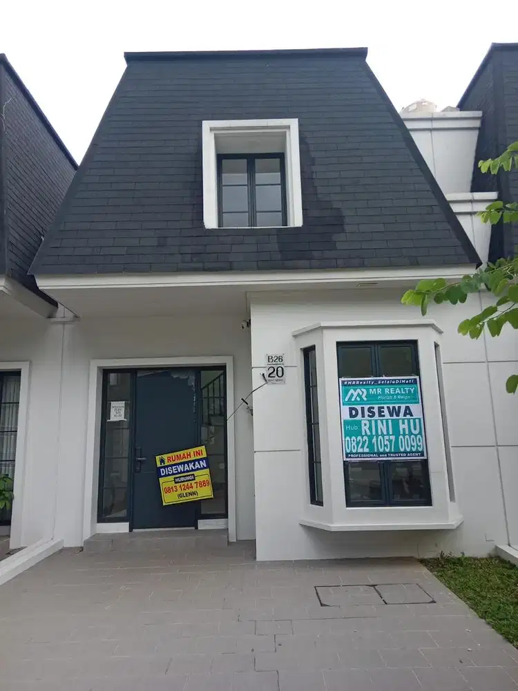 Disewakan Rumah Citra Garden Bintaro 2KT/2KM, Ada AC, Bangunan Baru