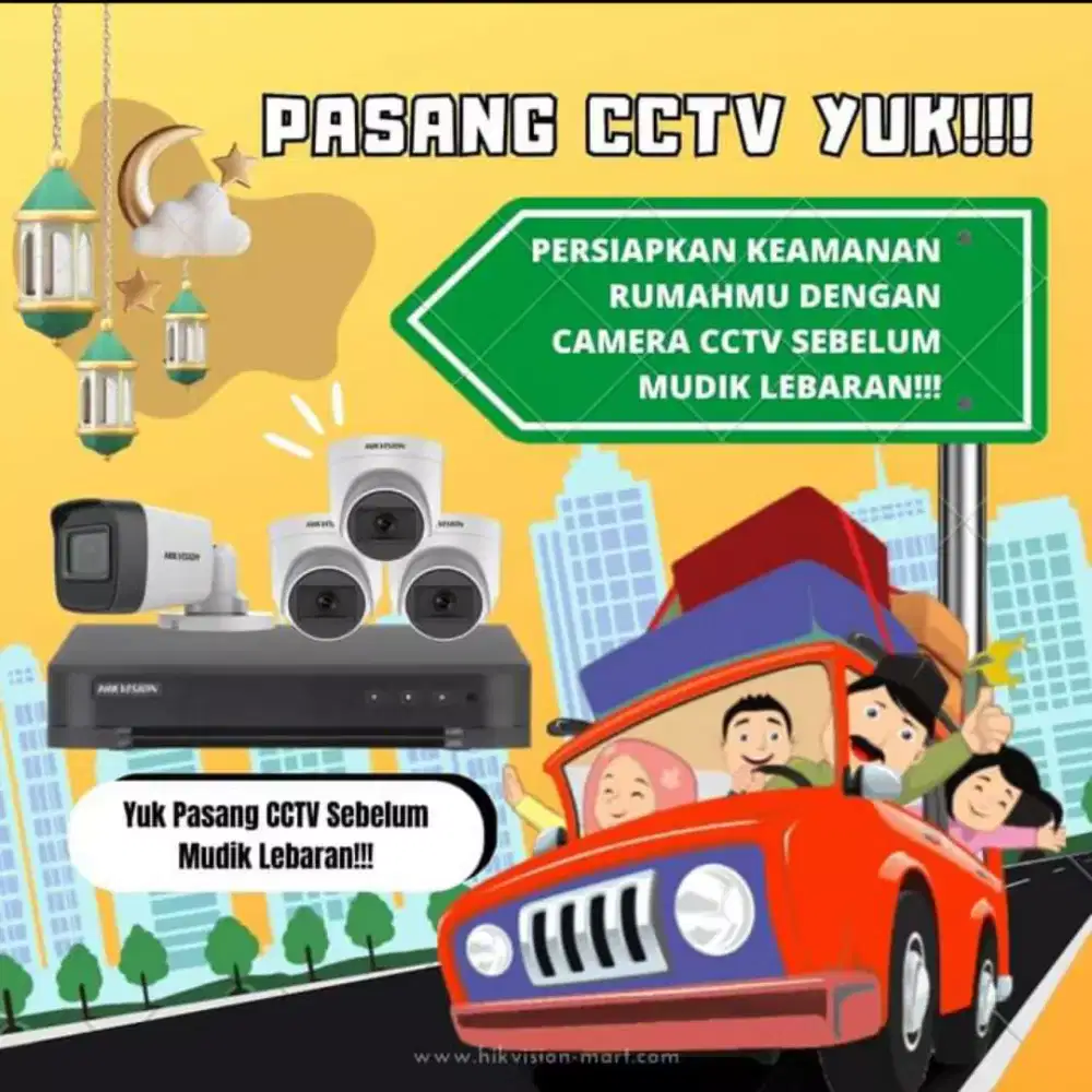 pasang cctv sebelum mudik
