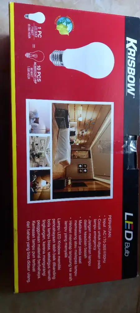 Lampu LED warna warm white untuk lamlu hiasan