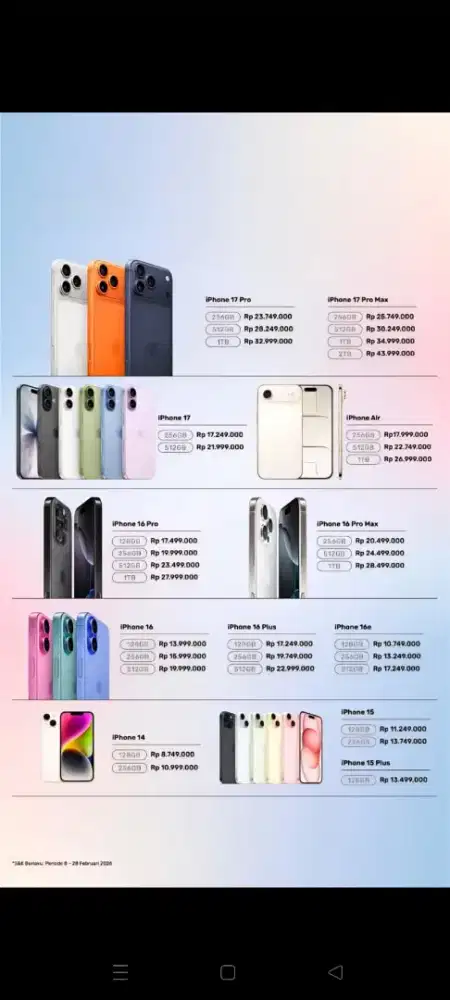 Ready stock Apple Product cash&credit hanya di Erafone Margacinta