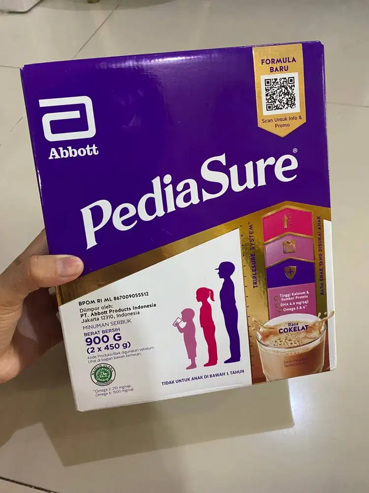 Dijual Susu Pediasure Coklat 2x450gr (Total 900gr) Baru