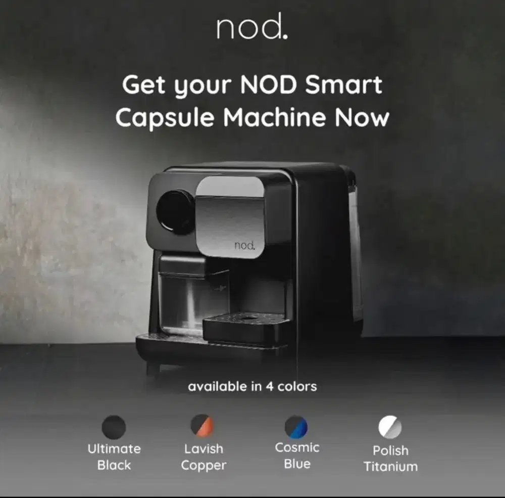 NOD Maximo Smart Capsule Machine - Ultimate Black