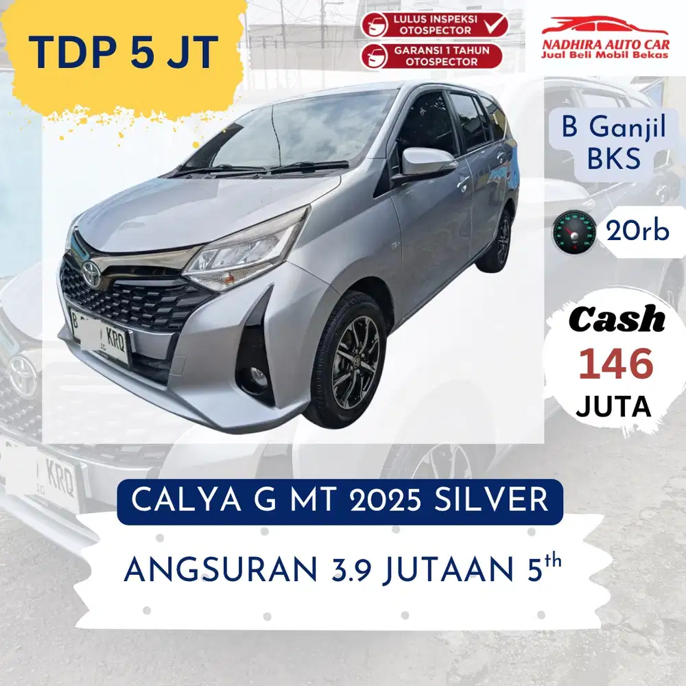 TDP Hanya 5 Juta Calya G MT 2025 Silver