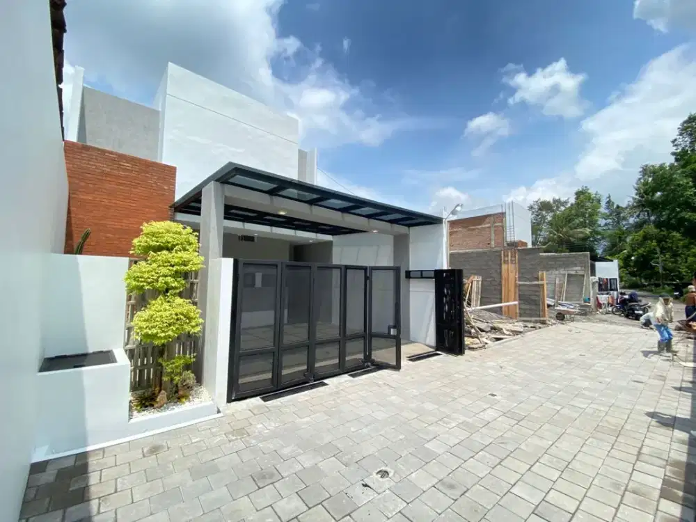 Rumah Bonus Furniture Di Jogja Utara Lingkungan Asri, Bisa Untuk Homestay