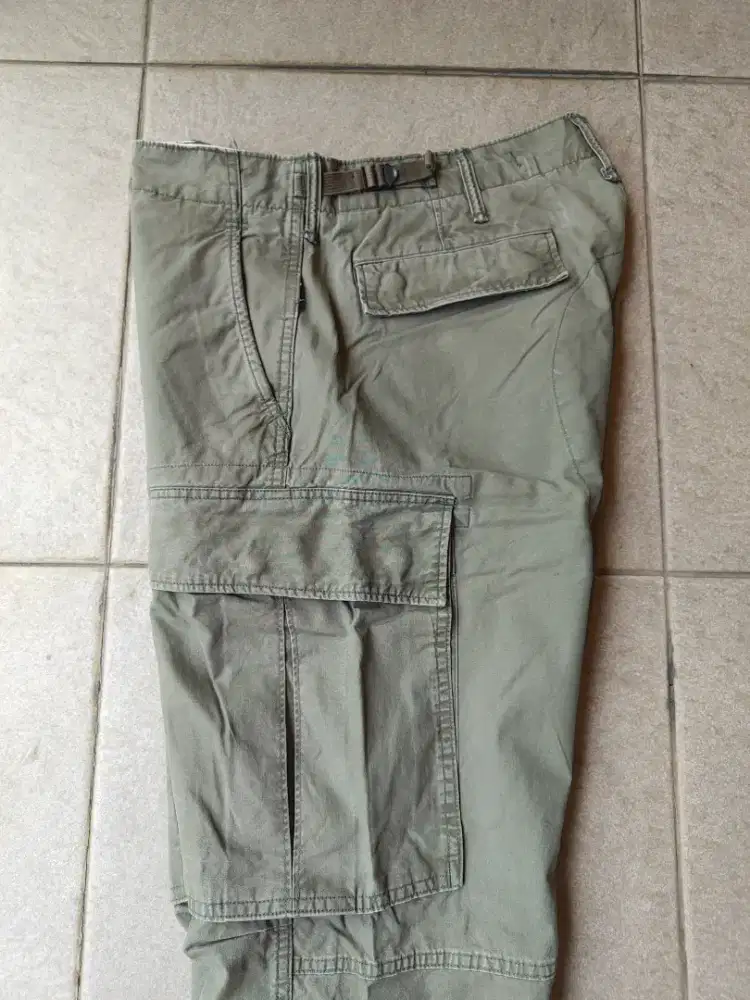 trouser cargo hijau army 34