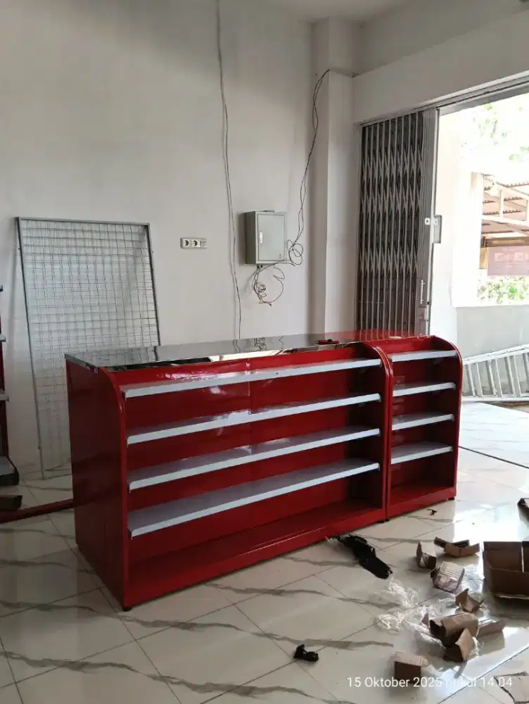 Meja Kasir plat besi