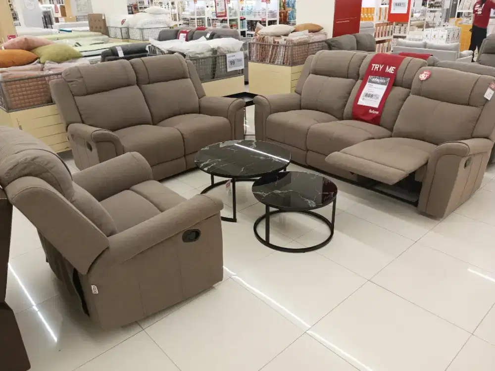 SOFA SET RECLINER MURAH