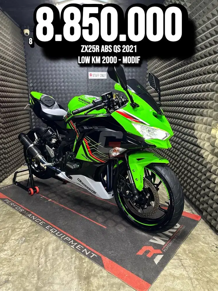 ZX25R OR ZX 25 R ABS QS 2021 LOW KM 2XXX MODIF RAWATAN SUPERB UNIT