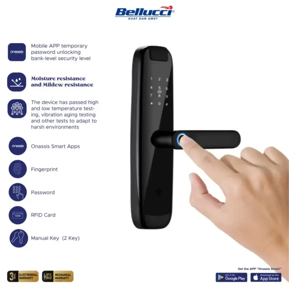 Smart Door Lock Bellucci B8 Pro Murah
