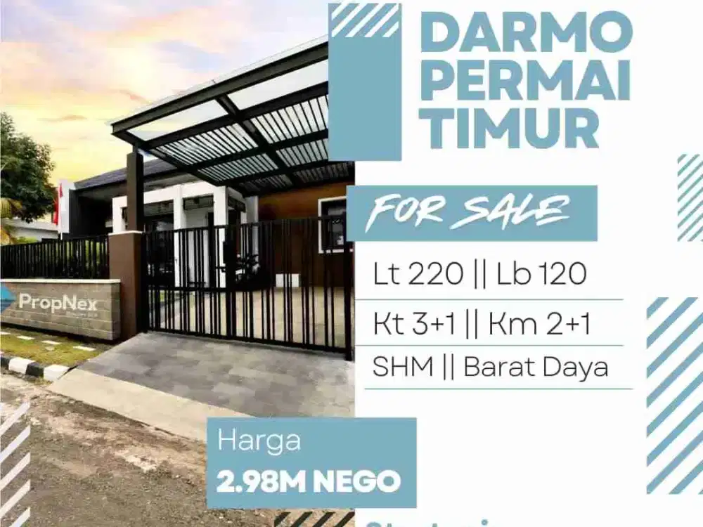 Rumah 1 Lantai Bagus Darmo Permai Timur
