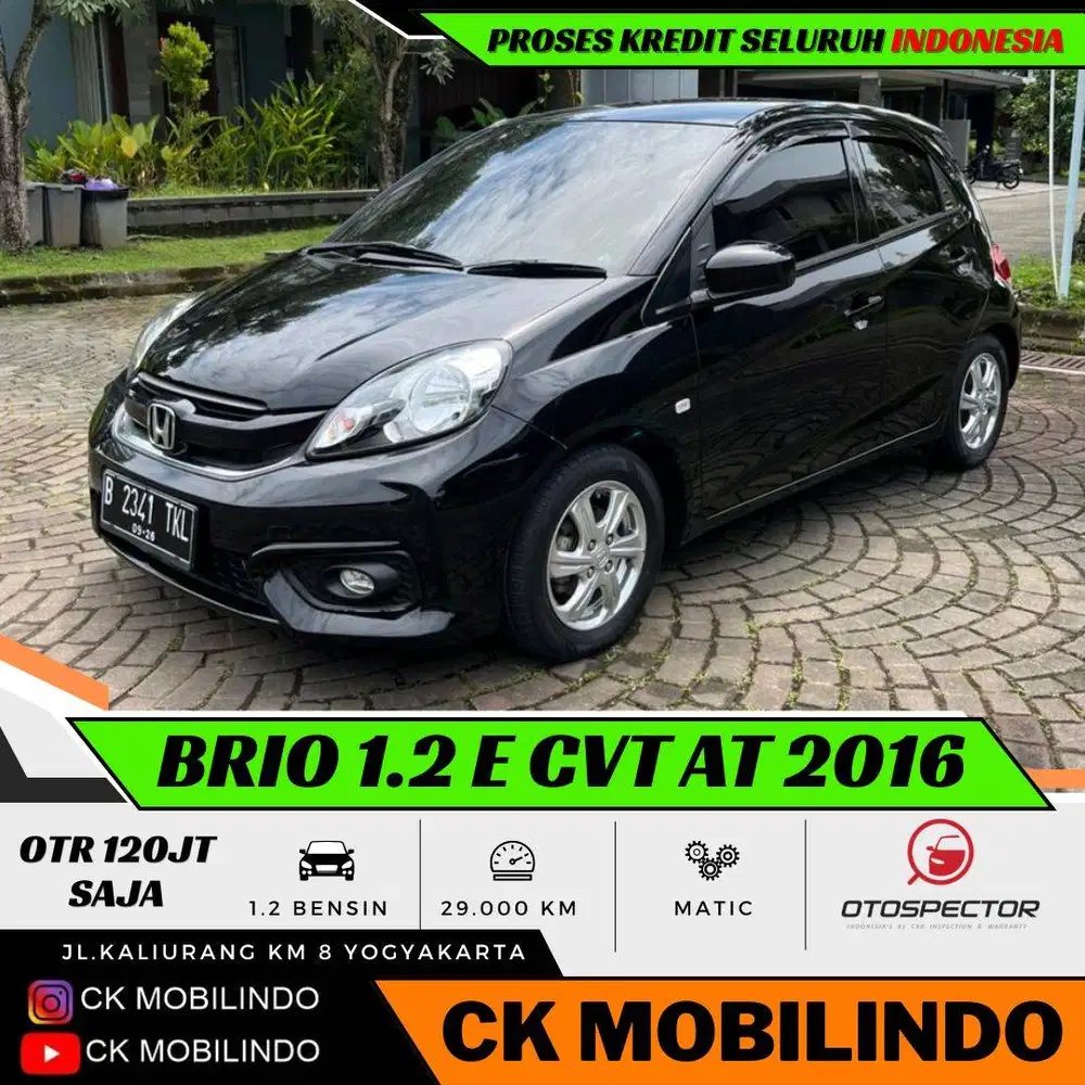 Honda Brio E CVT Matic 2016 ANTIK ISTIMEWA DP Minim Agya