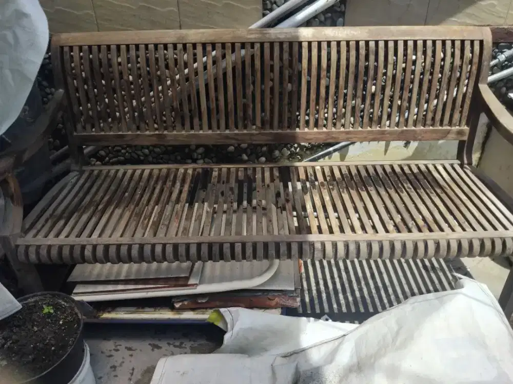 Kursi panjang teras Jati