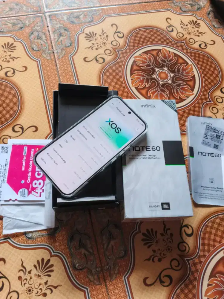 Infinix note 60 5G ram 8/256 fullset original