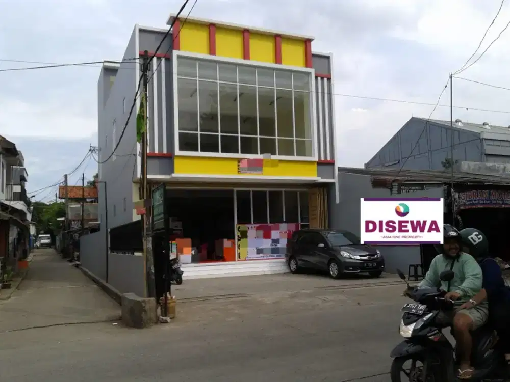 Disewakan ruko 2½ lt di Jatiasih, Jatirasa, Bekasi Selatan