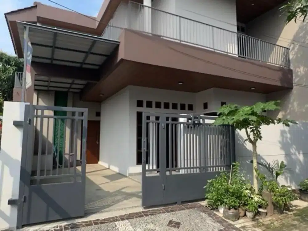 Rumah hook 2 lantai, Tambun Selatan renovasi dengan konsep kekinian