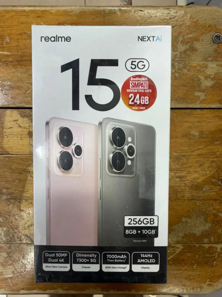 Dijual cepat realme 15 5G 8+10gb 256gb