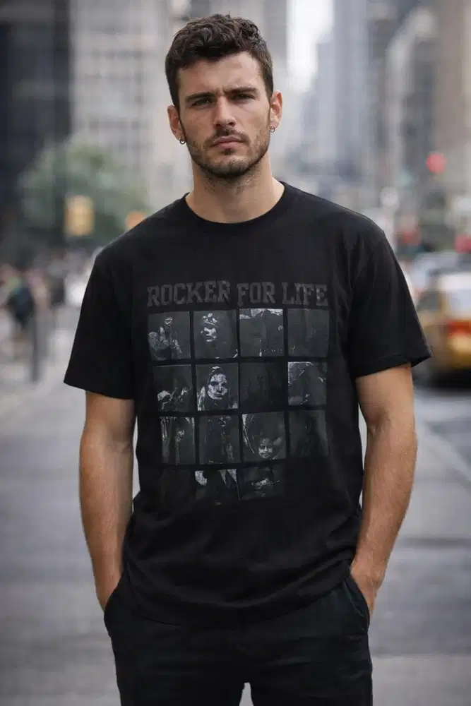 Rocker For Life Black T-Shirt
