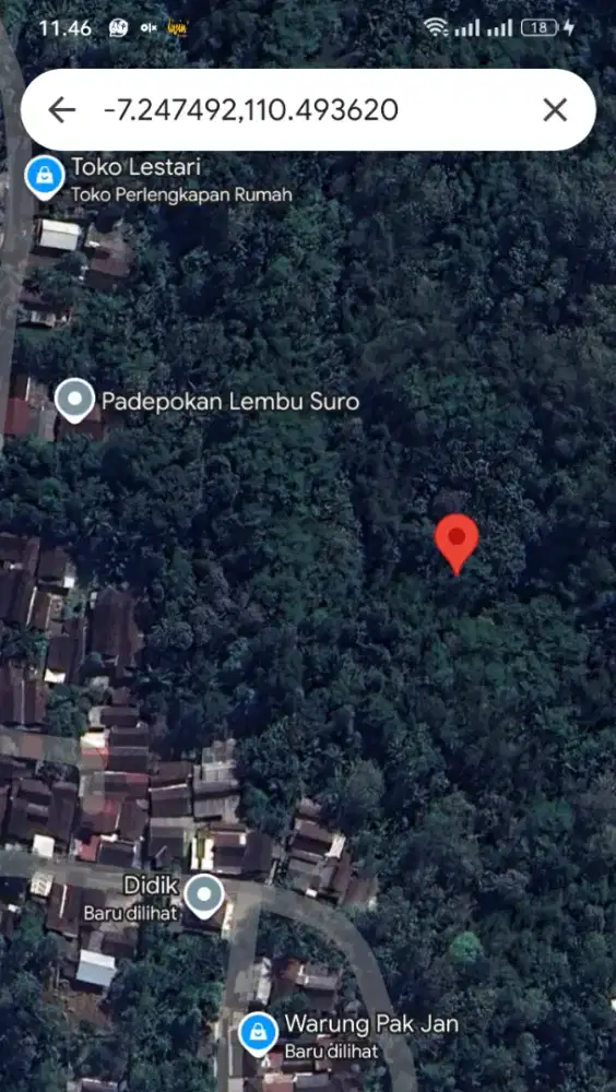 Di Jual murah Tanah Kali Salak utk perkebunan, pertanian.Nego