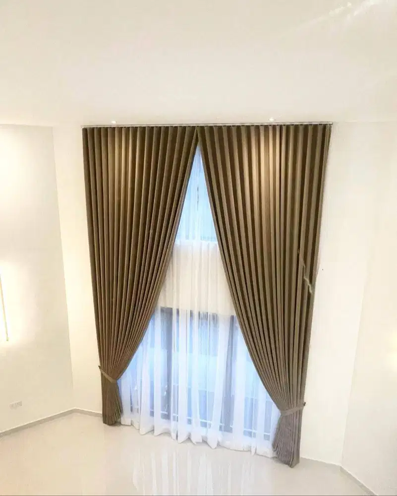 Jual Gorden Blackout Pasang Skat Klinik Hordeng Pintu Gordyn Vitrase