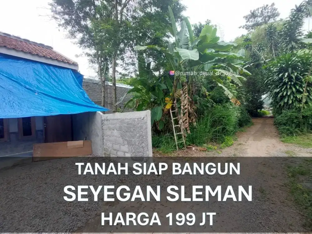 Tanah dekat Pasar Cebongan di Seyegan Sleman Jogja Siap Bangun