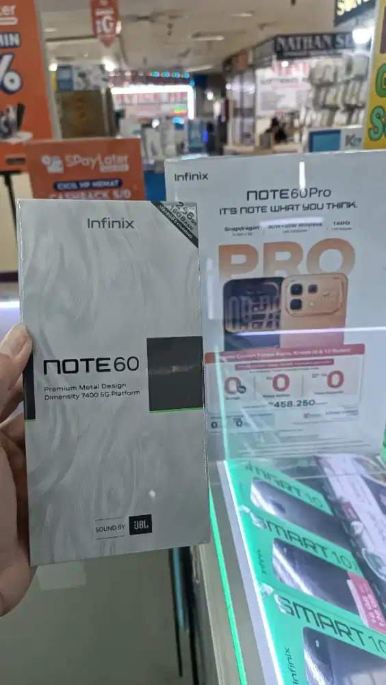 INFINIX NOTE 60 WIRELESS RAM 8+8GB/256GB KAS & KREDIT BARU RESMI