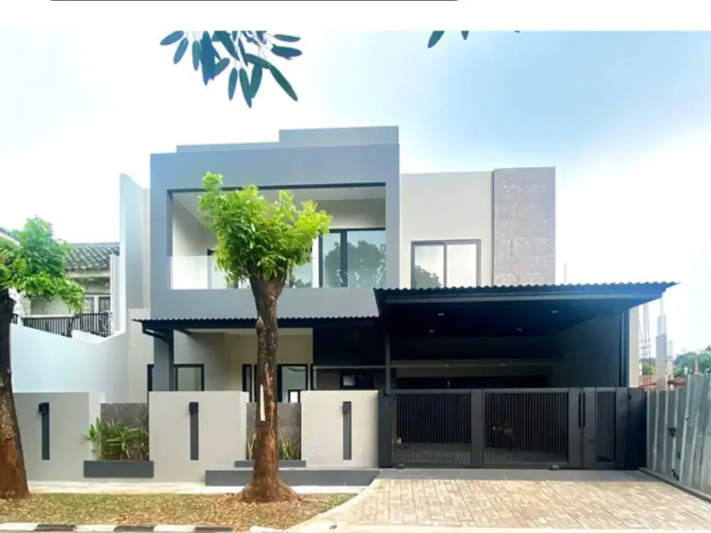 RUMAH MINIMALIS MODERN 2 LANTAI DI PUSPITA LOKA BSD 'HRB127'