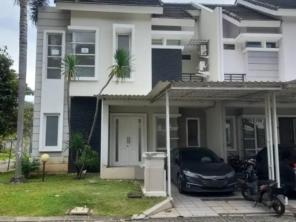 TURUN HARGA! Hoek Fluorite Gading Serpong Depan Club House View Pool, LT 211 LB 150, SHM – 3,3M Nego