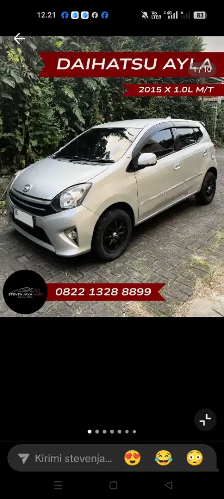 DAIHATSU AYLA X DELUXE MT 2015