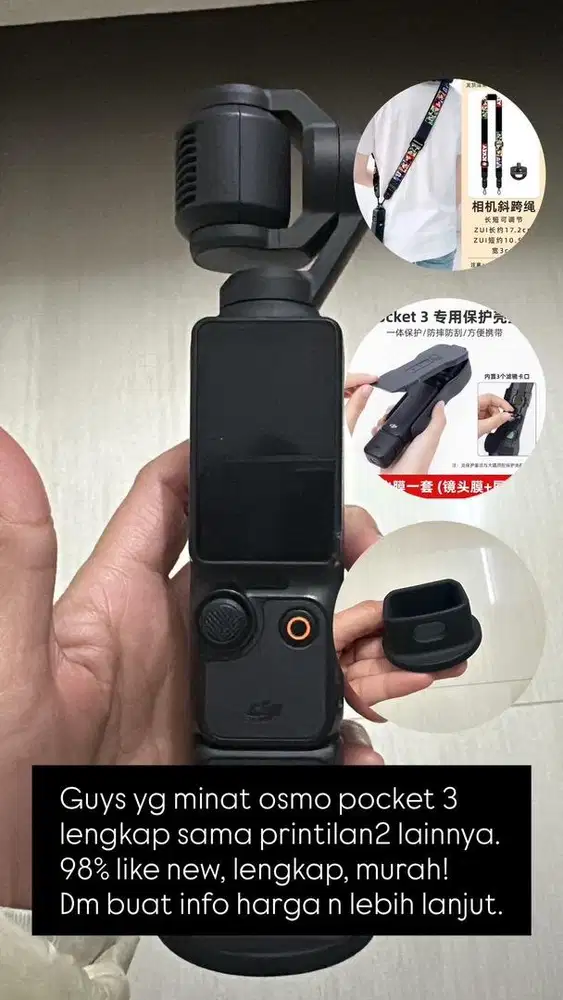 Osmo pocket 3 Lengkap 98% like new