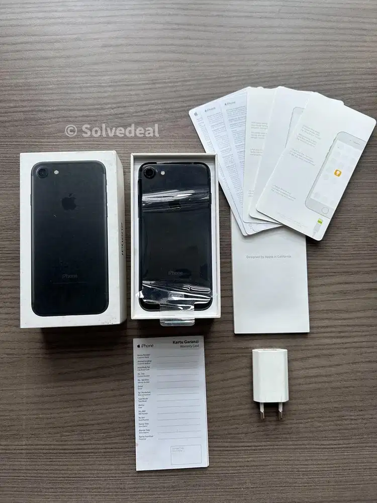 iPhone 7 Black Resmi iBox — Fullset Original, Fungsi Normal
