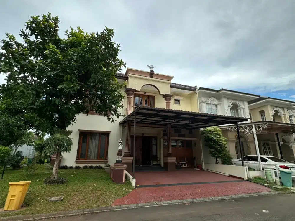 DIJUAL RUMAH HOEK/HOOK DENGAN TAMAN - BELLAGIO, THE GREEN BSD CITY TANGERANG SELATAN