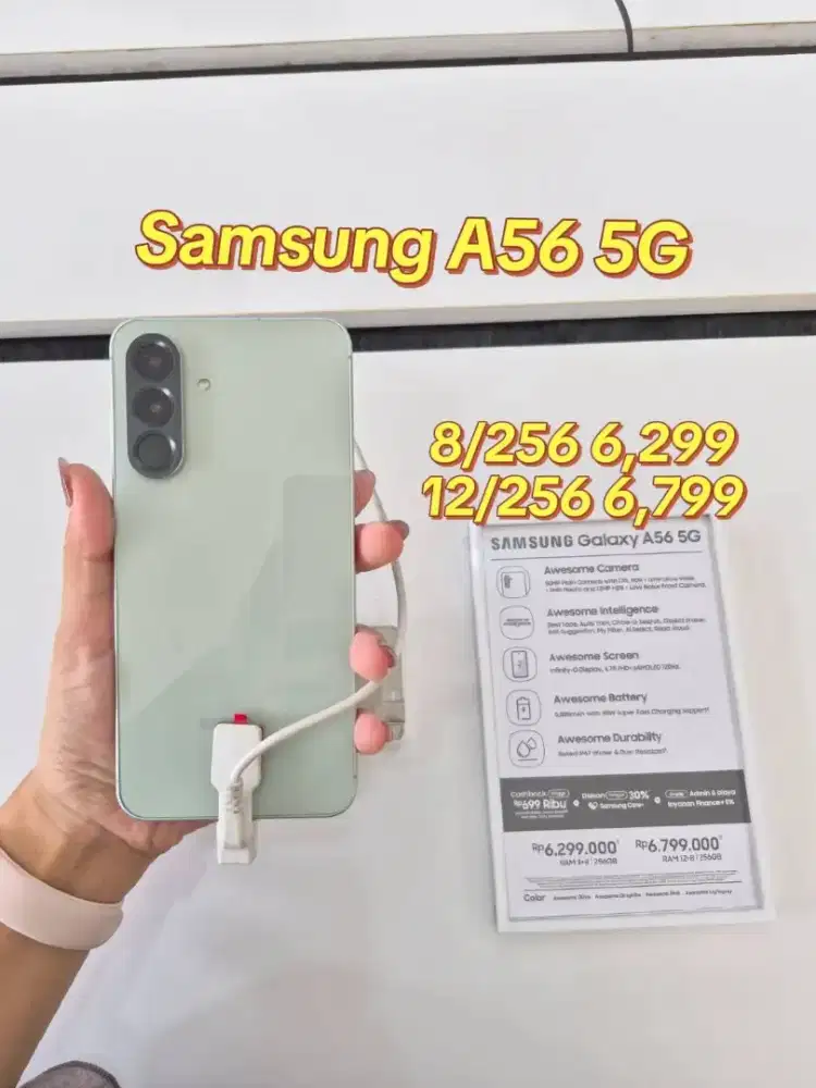 samsung galaxy A56 5G garansi resmi bisa cash & cicilan