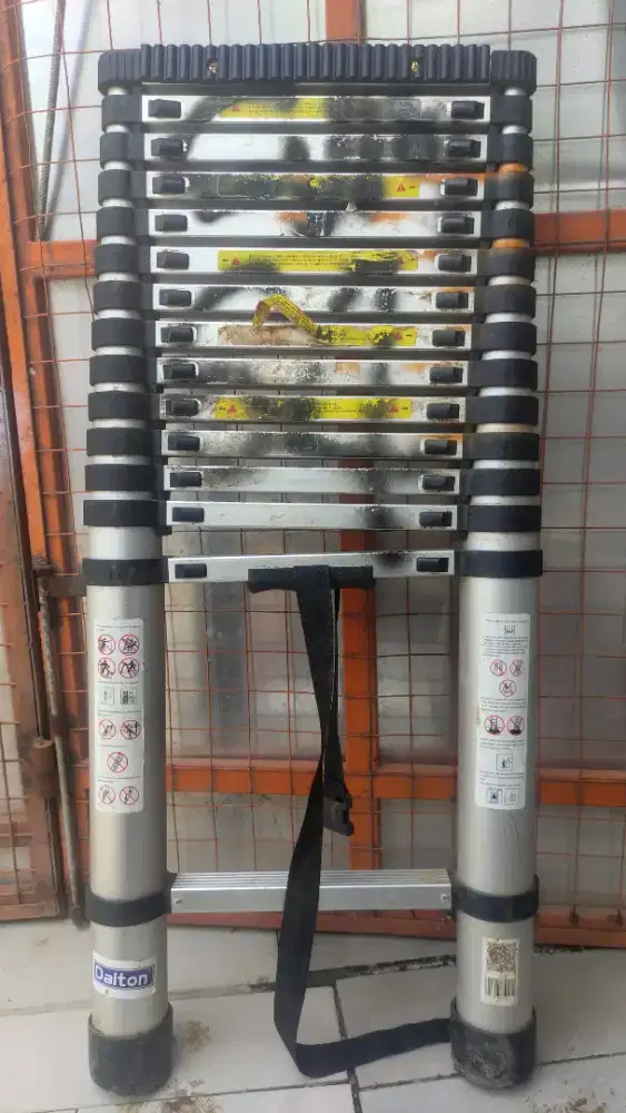 TANGGA LIPAT TELESKOPIK MERK DALTON PANJANG 5,1 METER 15 STEP MAX150KG