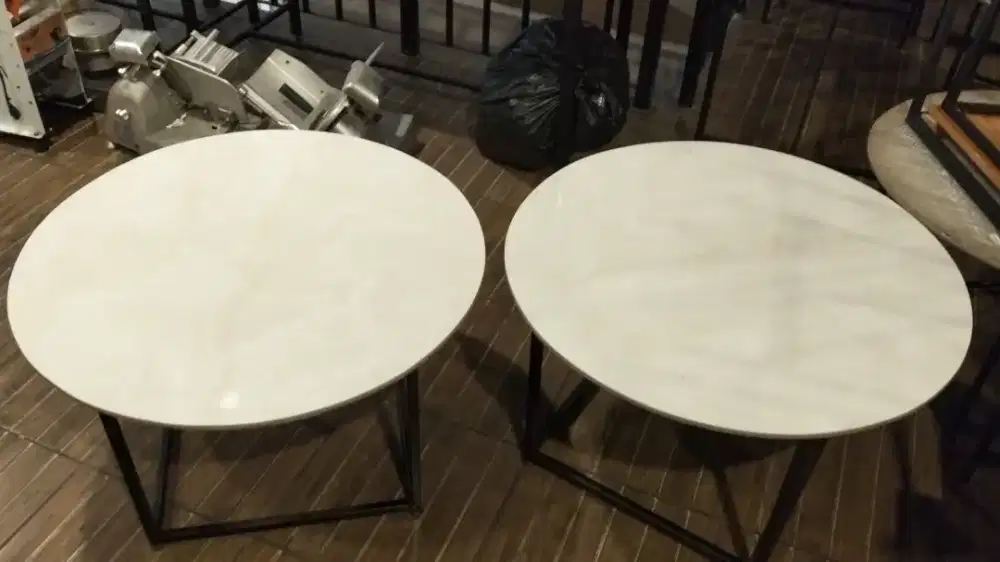 MEJA LESEHAN 100CM DIAMETER