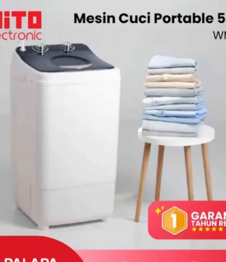 Mesin Cuci Baju LG Xiaomi Putih Sby