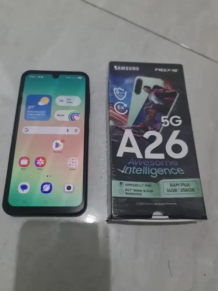 Jual Samsung galaxy A26 5G 8+8 RAM/256Gb