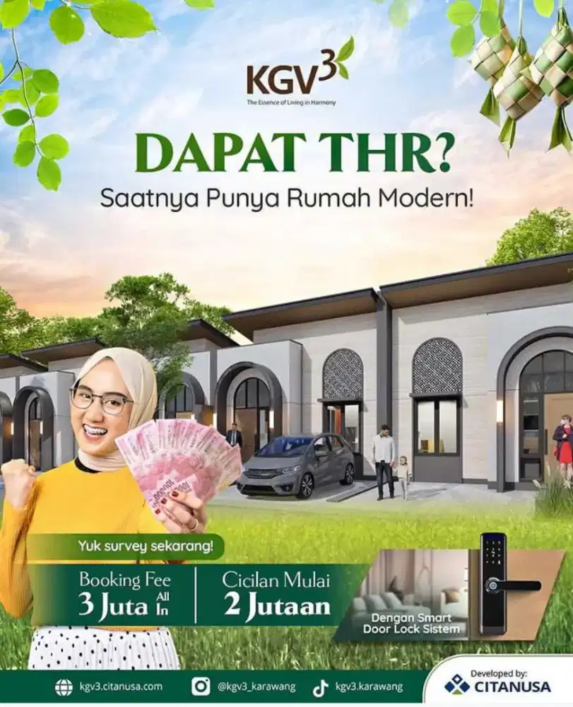 Dipasarkan type Baru dengan Smartdoor lock