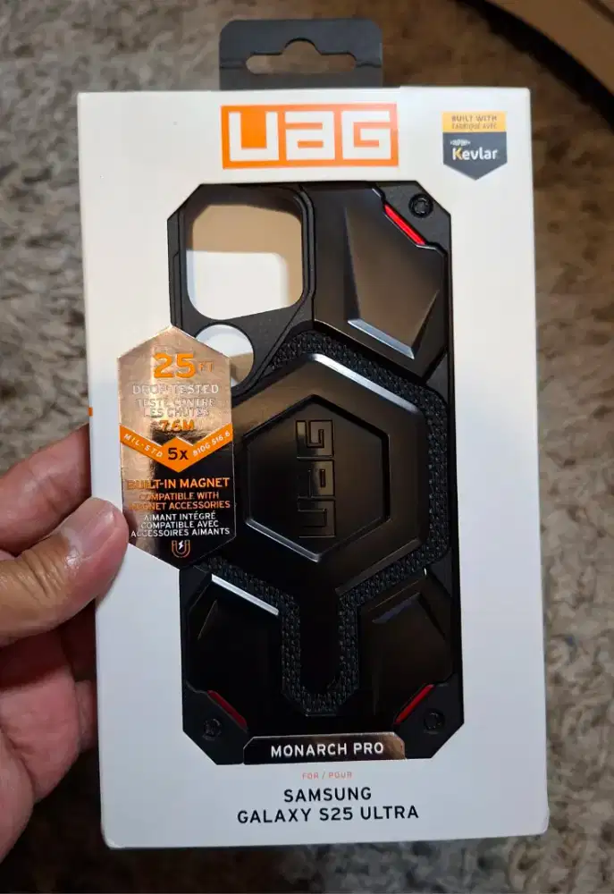 UAG Monarch Pro Case Samsung Galaxy S25 Ultra - Magsafe - Kevlar Black