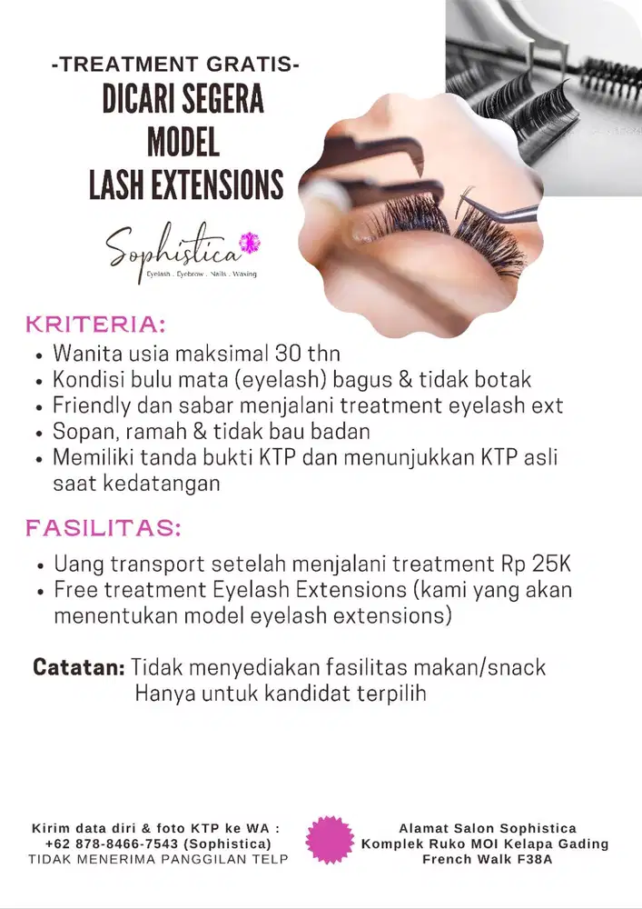 Model Eyelash Extensions