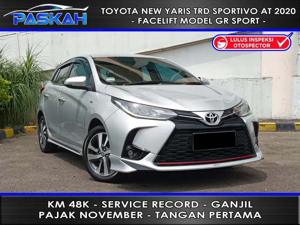New Model Km=48rb PAJAK=NOVEMBER GANJIL TOYOTA Yaris S TRD 2020 PASKAH