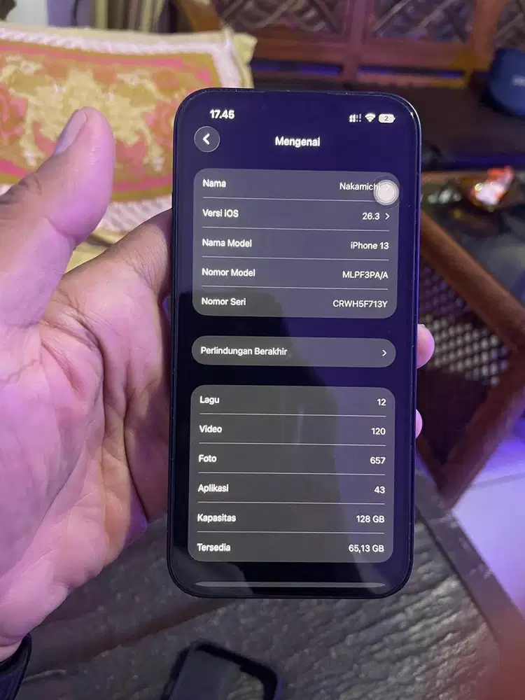 Iphone 13 128 GB fullset
